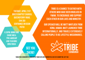 Tribe Edinburgh - April